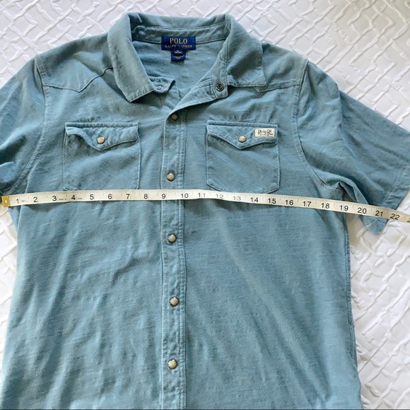 Ralph Lauren Blue Boys knit polo shirt  XL 18/20 - Picture 3 of 9